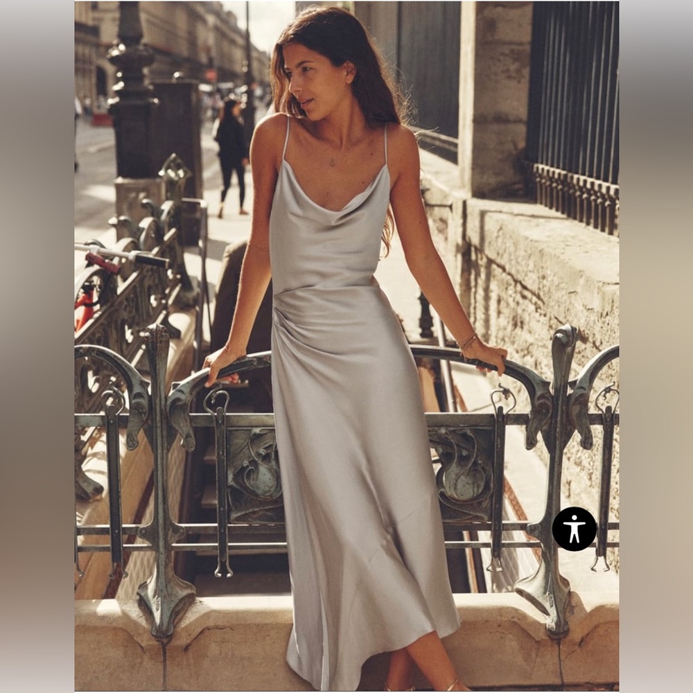 Zara silver dress